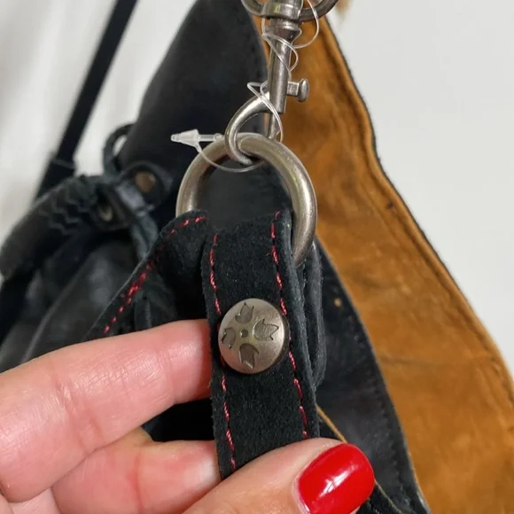 Patricia Nash Suede & Leather Colorblock Bag - Picture 13 of 16